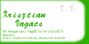 krisztian vagacs business card